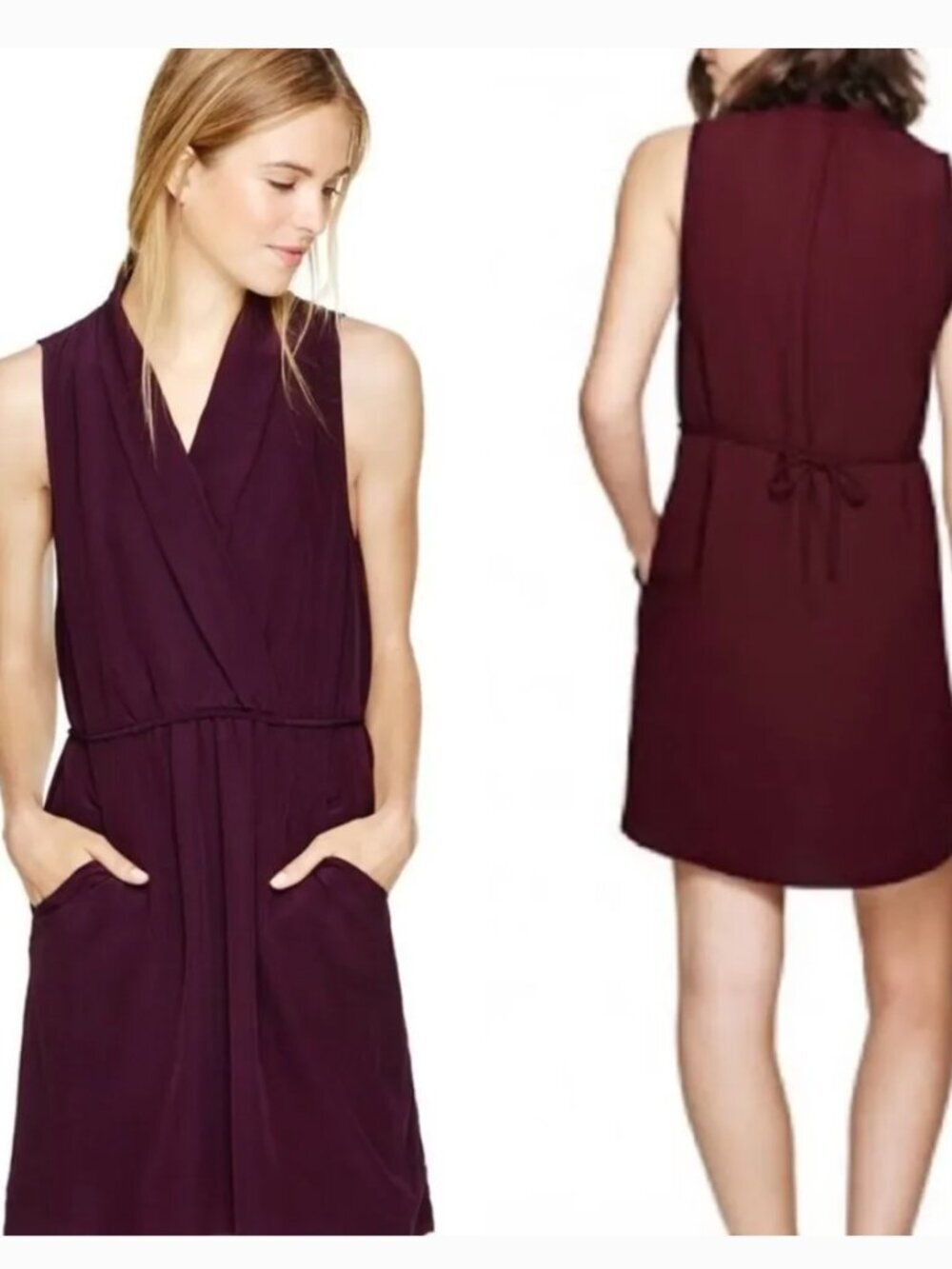 Aritzia Wilfred Sabine Dress Purple Maroon Size Small